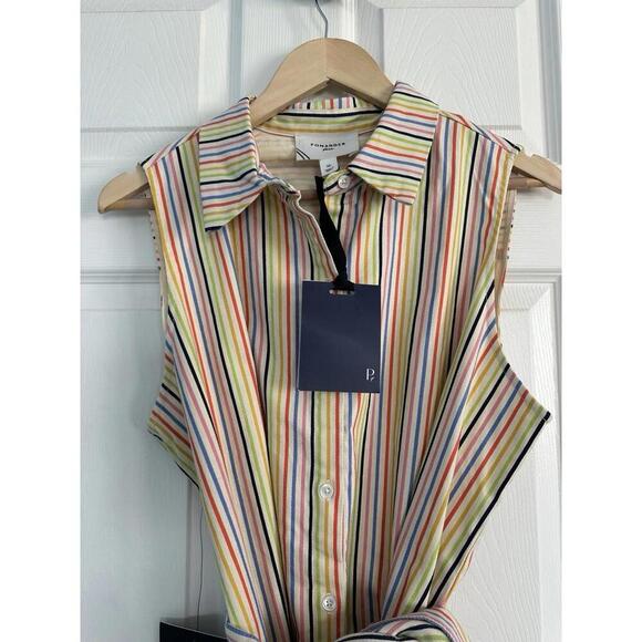 BORGO DE NOR Ninet Dress Geo Flower Pink $835 NWT UK 18 US 14 Tuckernuck - Picture 5 of 9